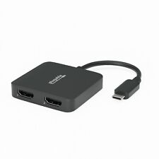 Plugable USB C to HDMI Dual Monitor Adapter, 4K 60Hz USB C Hub, Driverless picture