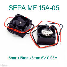 100pcs SEPA MF15A-05 15x15x8mm 1508 DC 5V 0.08A Precision Mini DC Cooling fan picture