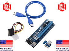 PCI-E 1x to 16x Powered USB 3.0 GPU Riser Extender Adapter Card Rigs Mining Cash picture