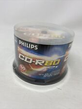 Philips Blank 50 Discs CD-R 80 52x Recordable 700MB 80min NEW Sealed picture