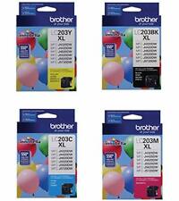 4PK GENUINE Brother LC203 XL Color Ink for MFC-J4320DW MFC-J4420DW MFC-J4620DW picture