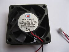 8 pcs Brushless DC Cooling Fan 7Blade 24V 6020s 60x60x20mm 2 Wire Sleeve Bearing picture