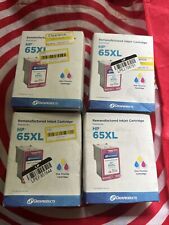 Dataproducts Tri-Color Ink Cartridges For HP 65XL (LOT OF 4) NEW picture