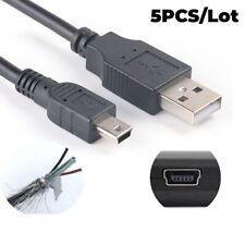 5PC/Lot USB 2.0 A to Mini B 5-Pin USB Male Data Sync Charger Cable PC GPS Camera picture