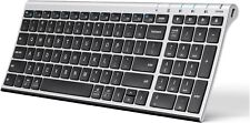 iClever BK10 Bluetooth Keyboard, Multi Device Keyboard Rechargeable Bluetooth 5. picture