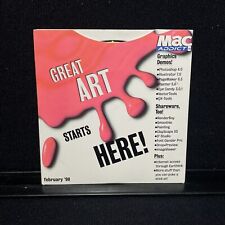 Mac Addict Magazine Great Art Demo CD Vtg Apple Collectible No 18 February 1998 picture