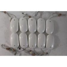 Lot of 10 - Authentic Apple A1152 USB Wired Mighty Mouse - White - Tested picture