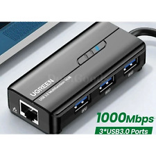 Ugreen USB3.0 Ethernet Adapter 1000Mbps RJ45 USB Hub Laptop Xiaomi Mi Box S/3 picture