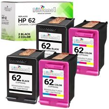 4PK  HP 62 Black/Color Ink Cartridges for Officejet 5740 5742 5745 picture