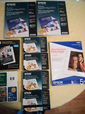 LOT-1 open box+8  nib Epson , HP photo paper all work  on all ink jets picture