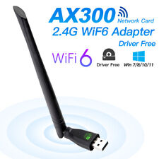 100pcs WiFi 6 AX300 USB 2.0 Network Card 2.4GHz 802.11ax Wireless USB Adapter PC picture