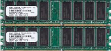 512MB 2x256MB PC2700 SMART MODULAR SM5643285D8N6CLHAH DDR-333 HYNIX RAM KIT DDR1 picture
