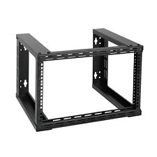 Tecmojo 6U Fixed Wall Mount Open Frame Sever Rack for Patch Panel, 15.8
