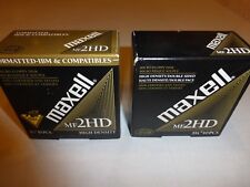 New Lot of 2 box Maxell MF2HD 3.5” Micro Floppy Disk 17 pc Format IBM Compatible picture