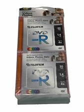 FujiFilm DVD-R Camcorder Discs 30 Min 1.4Gb 10 Pack 1x to 4x New Sealed picture