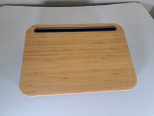 Bamboo Lap Desk with Powerbank and Charging Cable Brown/Black - GREAT CONDITION picture