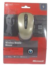 NEW NOS Microsoft Wireless Mobile 3500 Mouse BLACK Bluetrack Technology USB picture