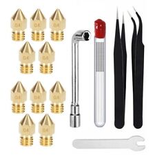 19Pcs 0.4mm MK8 Extruder 3D Printer Brass Nozzle Kits for Makerbot CR-10 Ender 3 picture
