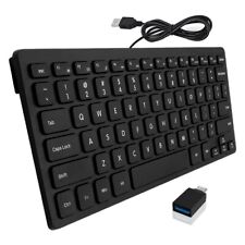 High Grade Superior Quality 78 Keys Mini USB Wired Keyboard With Type-C Adapter picture
