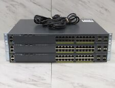 3x Cisco C2960X 24-Port Gigabit PoE Ethernet Switch WS-C2960X-24PS-L  picture