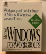 Microsoft Windows For Workgroups  Enhancements For Windows 3.1 One User Sealed picture
