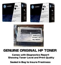 2 Mostly New Genuine HP 90X Toner Cartridges Printer-Tested 70% SEALED BAG picture