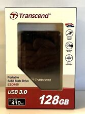 BRAND NEW TRANSCEND 128GB PORTABLE SOLID STATE DRIVE USB 3.0 TS128GESD400K picture