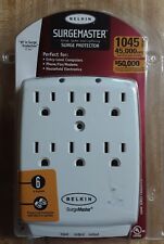 Belkin 6-Outlet Wall Mount Surge Protector Phone Lines w/built in Splitter. NIP picture