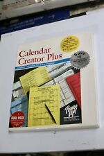 Vintage SEALED Calendar Creator Plus for MS-DOS picture