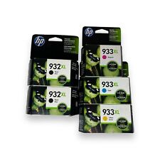 Set 5 New Genuine Factory Sealed HP 932XL 933XL Ink Cartridges KCMY 2020 2021 picture