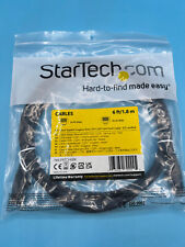 Startech N6LPATCH6BK Cat6 Black Ethernet Patch Cable Snagless 6ft picture