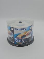 50 Pk Philips 52X Speed 700 MB 80 MIN Blank CD CD-R Discs for Digital Media NEW picture