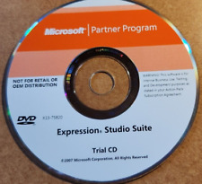 Microsoft Expression Studio Suite Trial CD X13-7520 2007 DVD Format picture