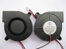 8 pcs Brushless DC Cooling Blower Fan 5015B 12V 50x50x15mm 2 Wires Ball Bearing picture