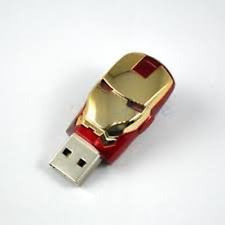 16Gb Iron Man the Avengers Usb2.0 Flash Drive with Blue Light, Red picture