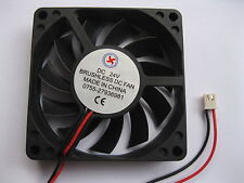 8 pcs Brushless DC Cooling Fan 11Blade 24V 7015S 2pin 70x70x15mm Sleeve Bearing picture
