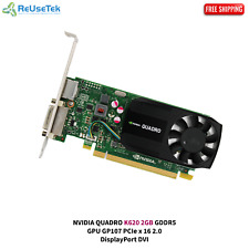 NVIDIA QUADRO K620 2GB GDDR5 GPU GP107 PCIe x 16 2.0 DisplayPort DVI picture
