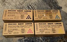 Set of Genuine Ricoh P C600 Toner Cartridge: 408310, 408311, 408312, 408313 🔥 picture