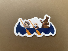 RARE Salesforce Sticker - Group in Canoe - Astro, Codey, Einstein picture