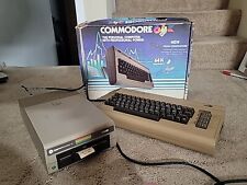 Commodore 64 computer with 1541 Floppy disk drive And Keyboard Game & Box WORKS picture