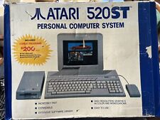 Vintage Atari 520ST Computer, Powers Up, Drives Monitor, With Good Box *b picture