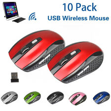 Bulk sale Lot of 10 2.4GHz Wireless Cordless Optical Mouse Mice USB PC Laptop picture