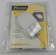 Vintage Fellowes Three Button Desktop Serial Port 300 CPI Mouse PC 99852 New picture