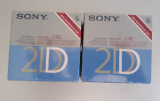 Sony 2 Packs of 10 MFD-2DD Micro Floppy Disks Double Density SEALED picture