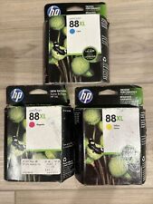 Genuine HP 88XL Ink Cartridges Magenta Cyan Yellow Expired picture