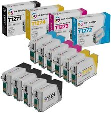 LD 10PK Replacements for Epson 127 Ink 4 T127120 2 T127220 2 T127320 2 T127420 picture