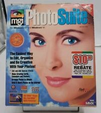 Vintage MGI PhotoSuite Software Version 8.0 for Win 3.1, 95,NT-3.51/4.0. SEALED. picture