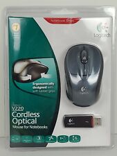 Logitech V220 Cordless Optical Mouse Notebook Series Black NEW in Sealed Package picture