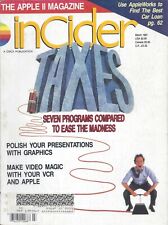 inCider Magazine, March 1987, for Apple II II+ IIe IIc IIgs picture