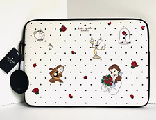 Kate Spade Disney Laptop Case Beauty And The Beast Padded Sleeve Zip picture